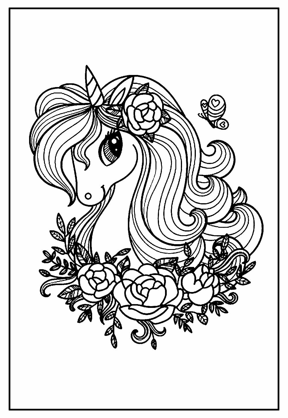 unicornio para colorir