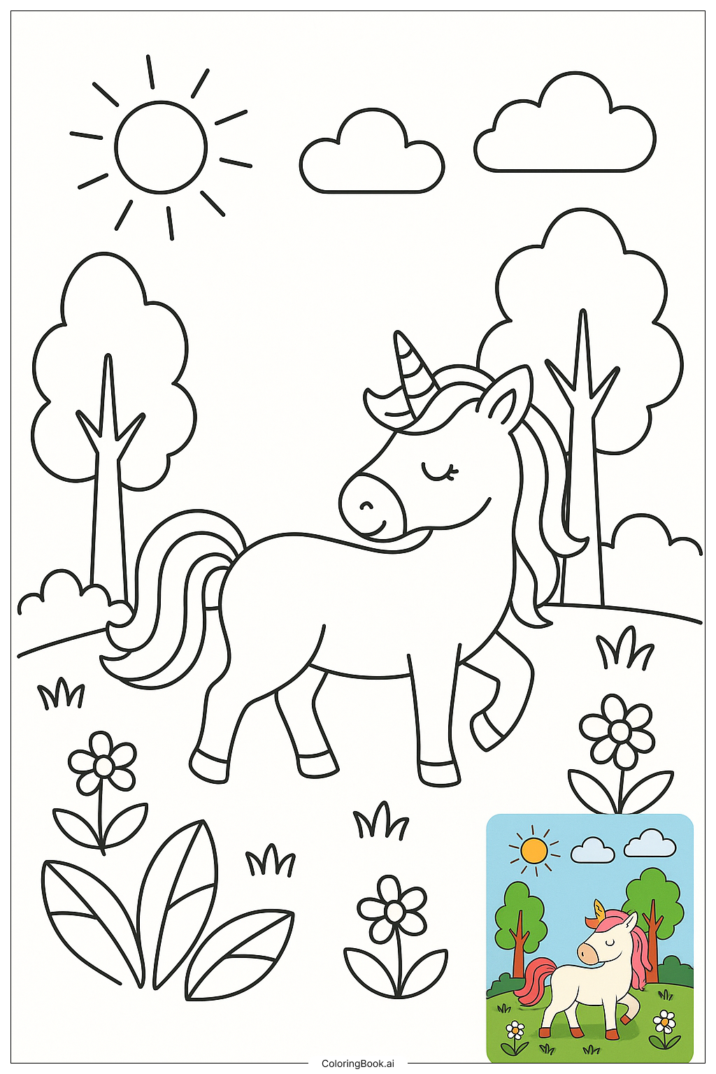 melhores desenhos de unicórnio para imprimir