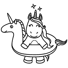 desenho de unicórnio vs desenho de dragão para colorir