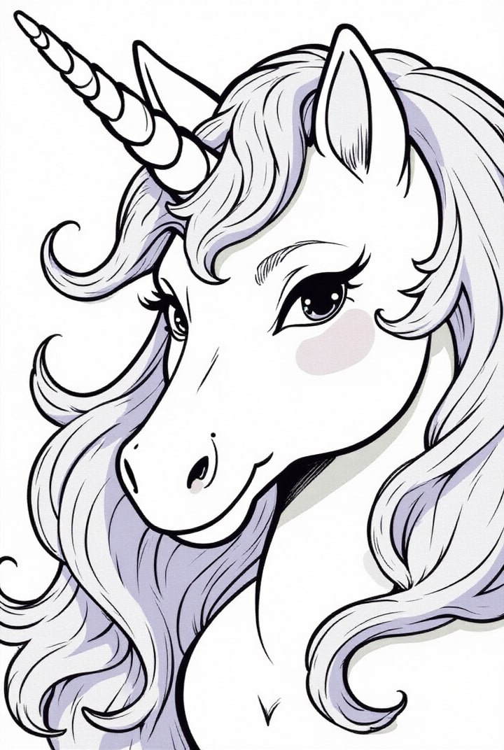 desenhar unicórnio kawaii