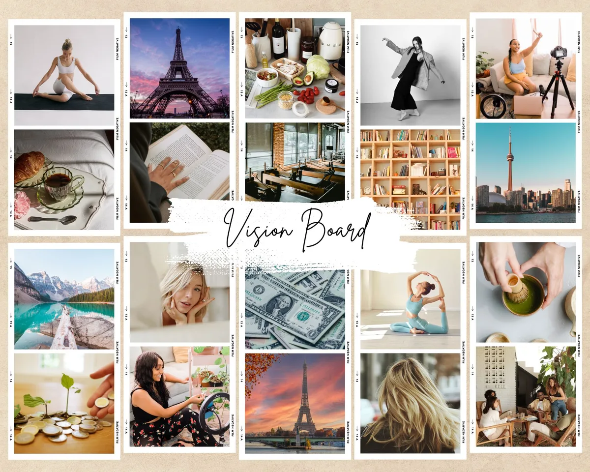 como criar um vision board inspirador para 2024