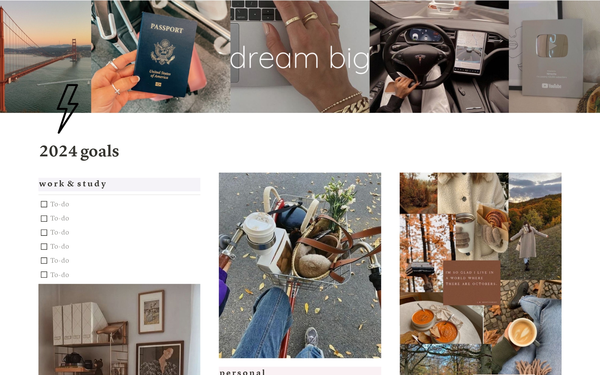 erros comuns ao fazer um vision board