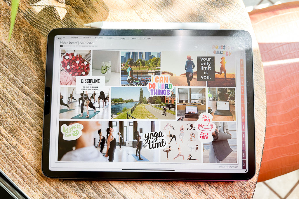 como criar um vision board inspirador para 2024