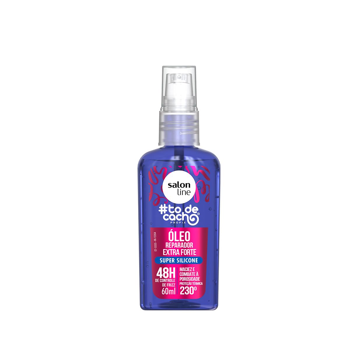 Óleo para reduzir frizz em cabelos cacheados