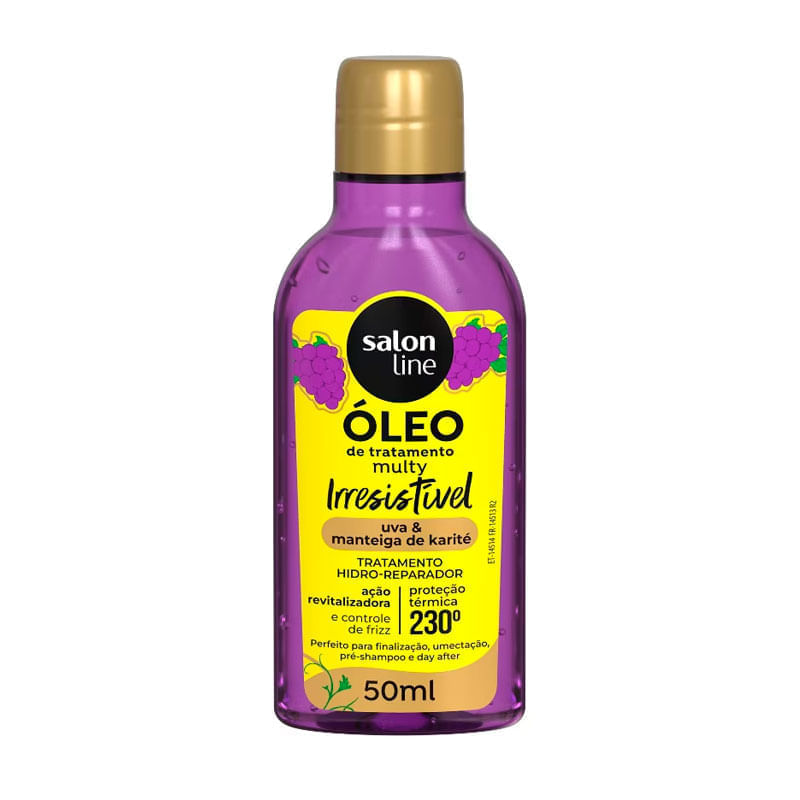 Óleo para reduzir frizz em cabelos cacheados