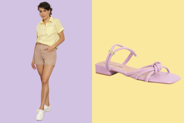 roupa amarela combina com que cor de sapato