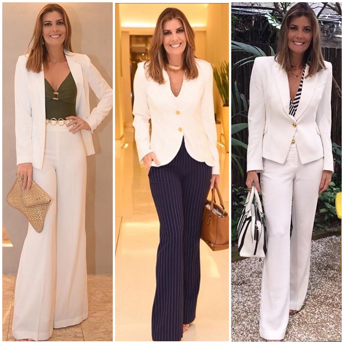 look com blazer branco