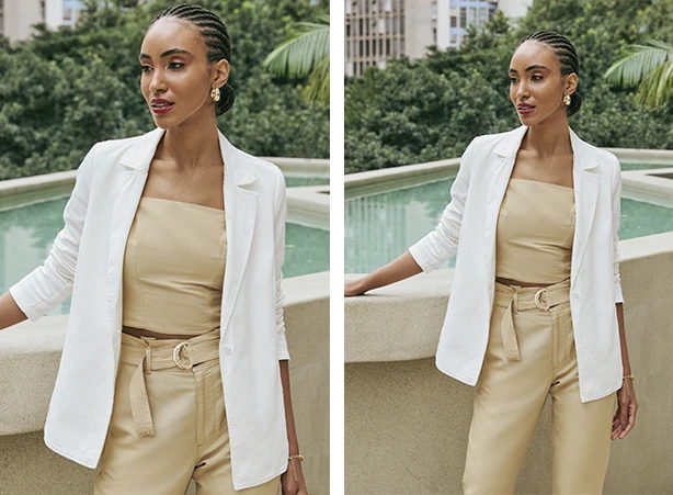 blazer branco alfaiataria