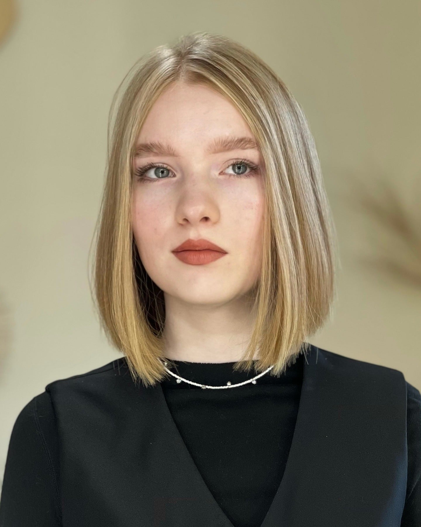 corte de cabelo com base reta