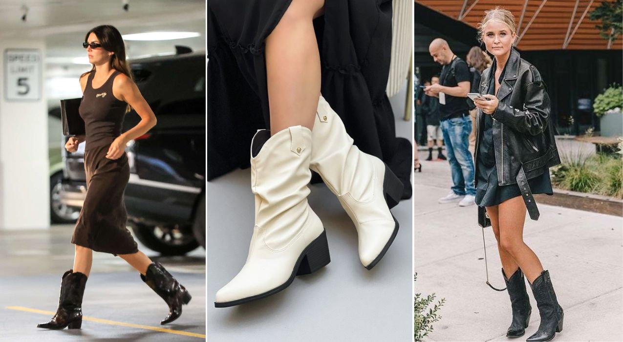 bota country feminina bico redondo