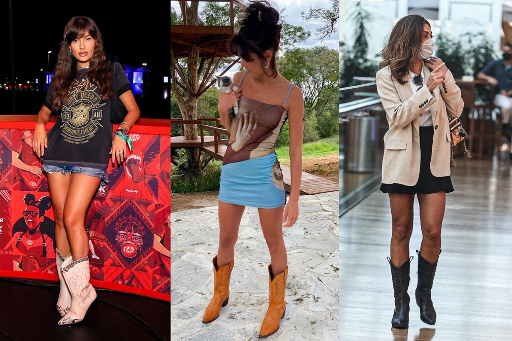 bota country feminina bico redondo