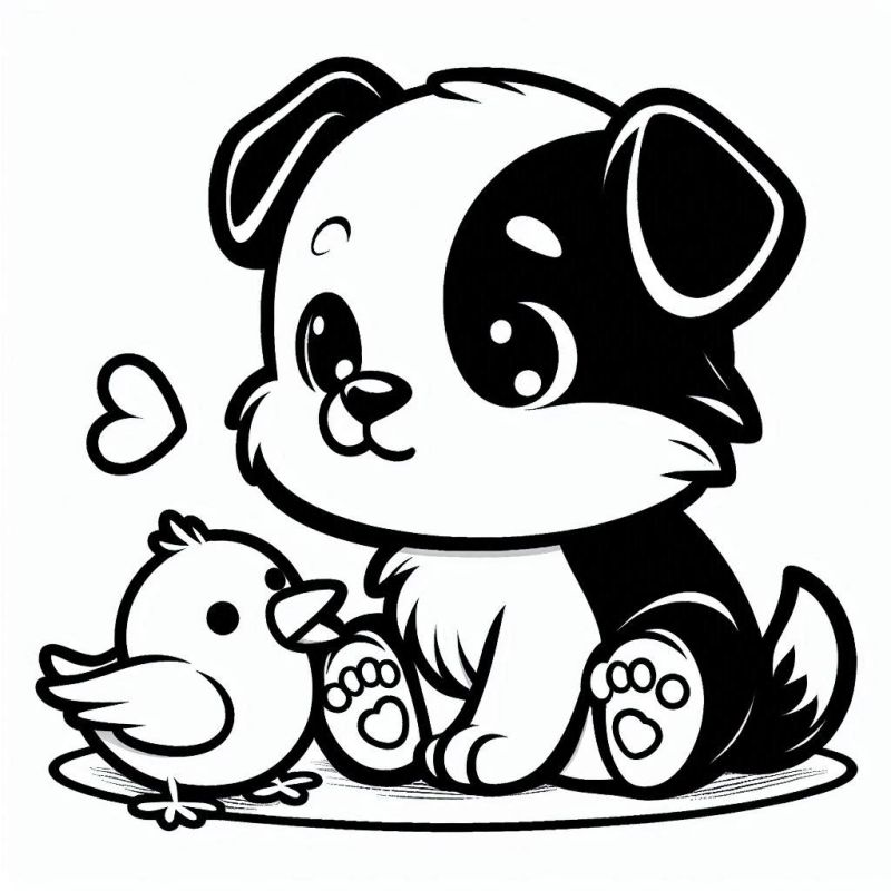 pintura de cachorrinho