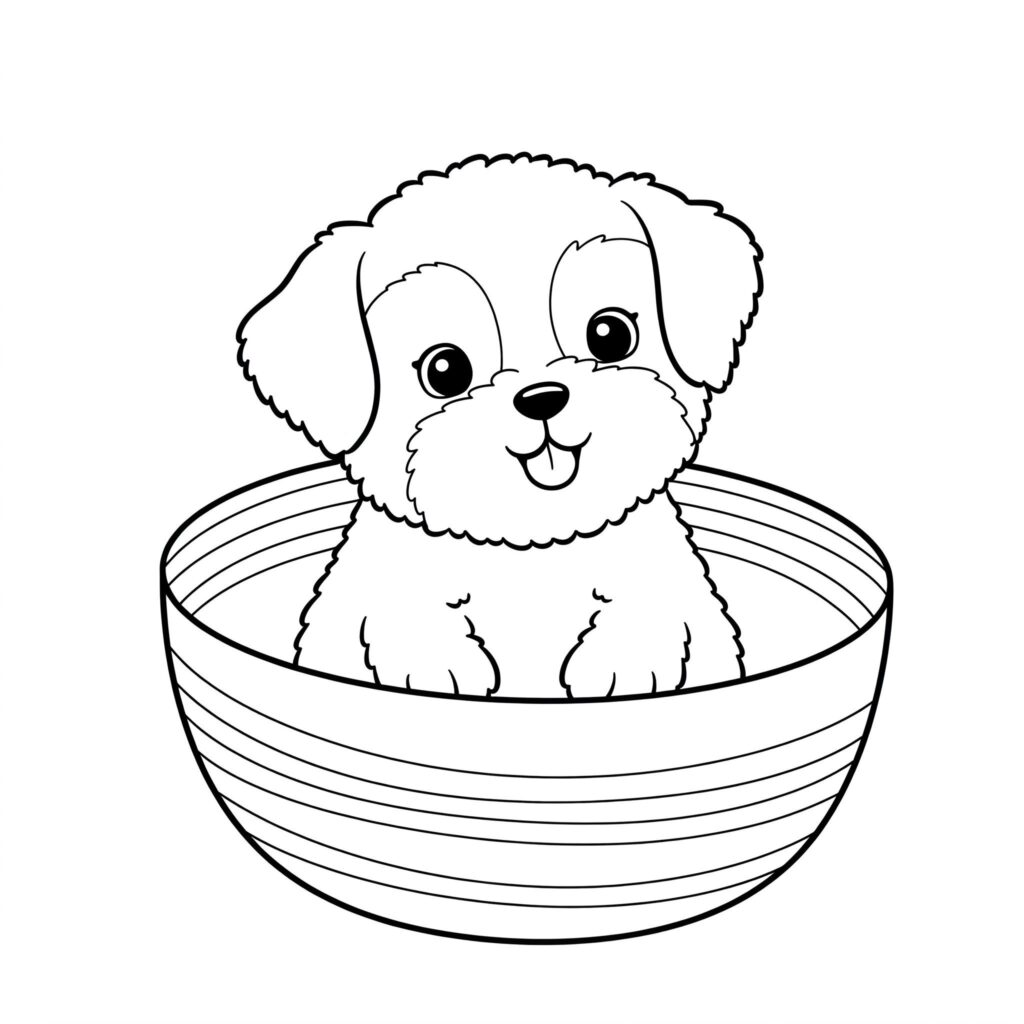 desenhos de filhotes para colorir