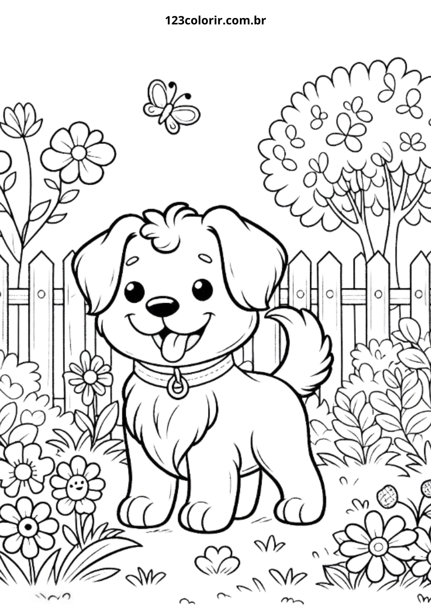 moldes de cachorros para colorir
