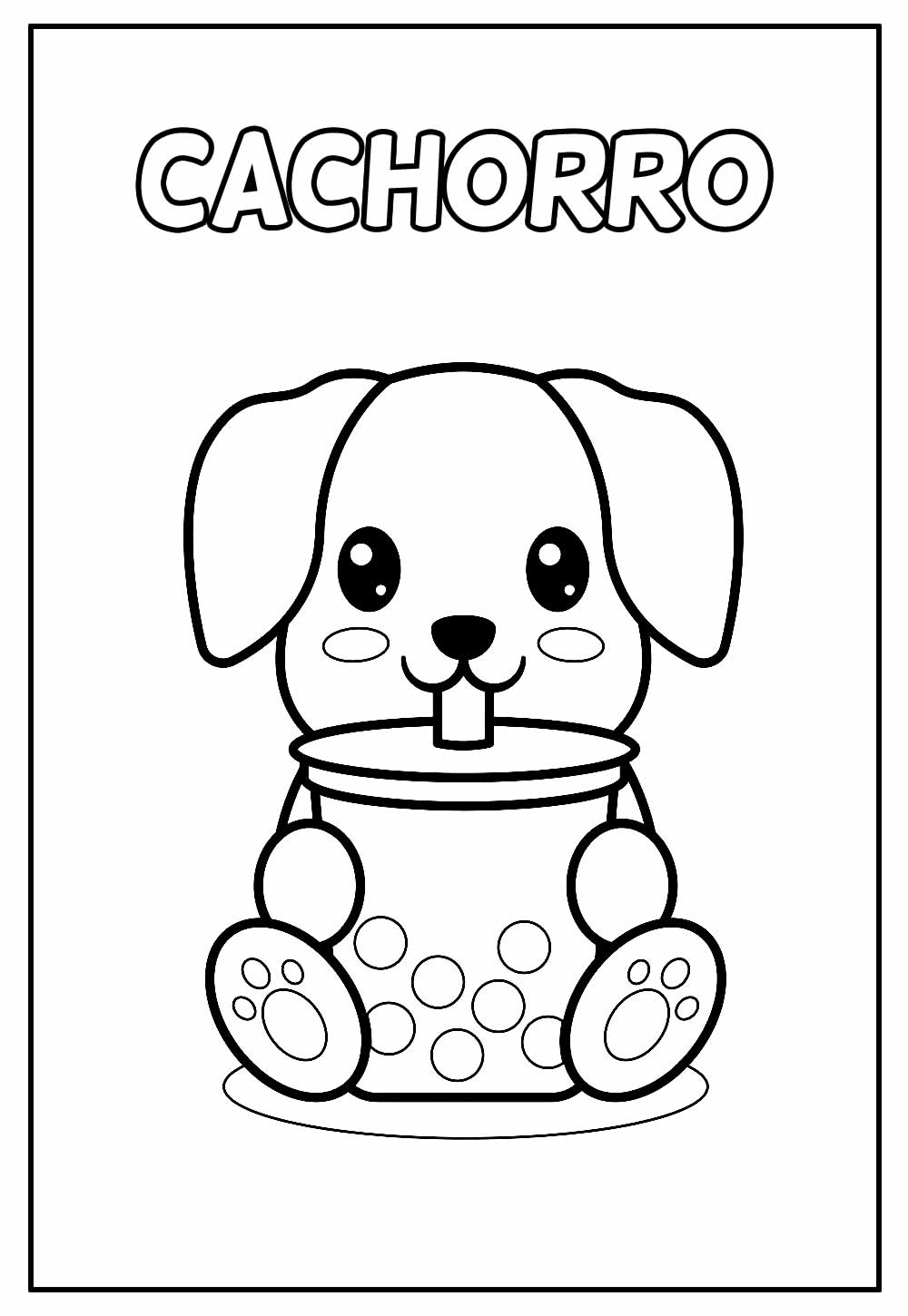 desenhos de raças de cachorro para colorir