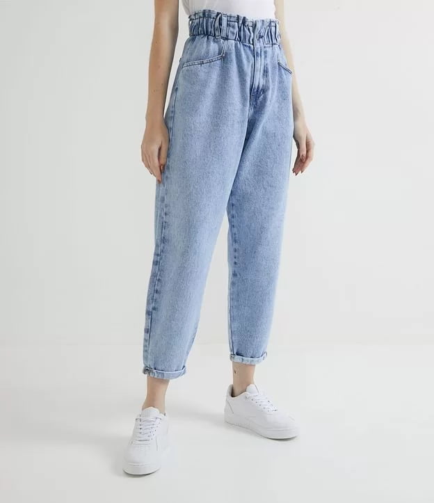 calça baggy feminina preta