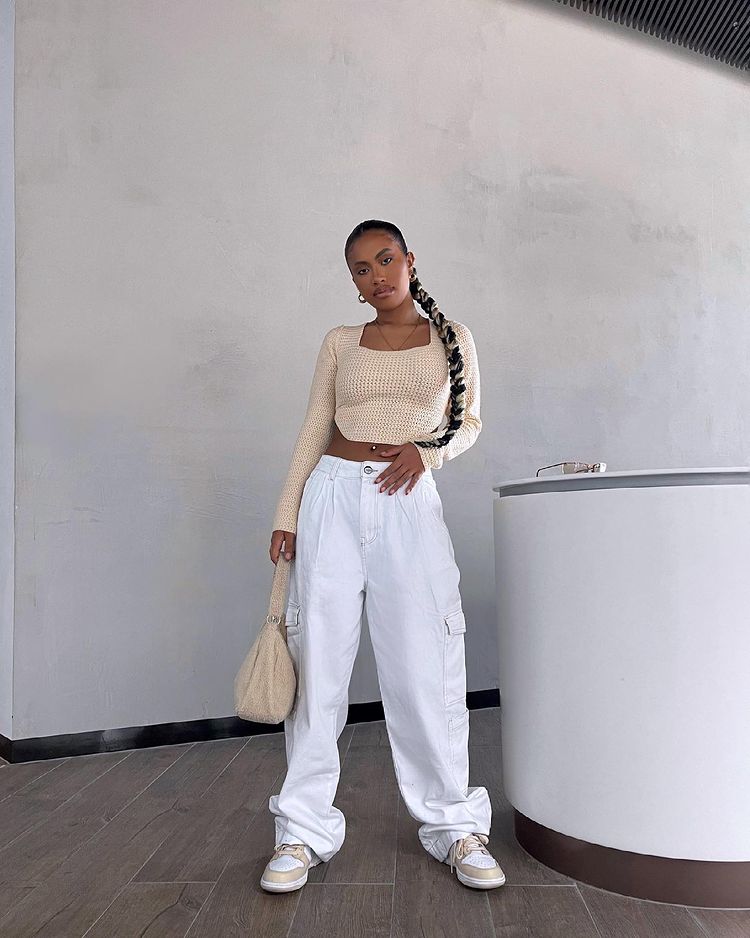 calça baggy feminina lavagem clara