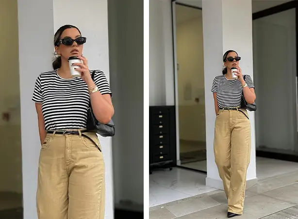 como usar calça bege
