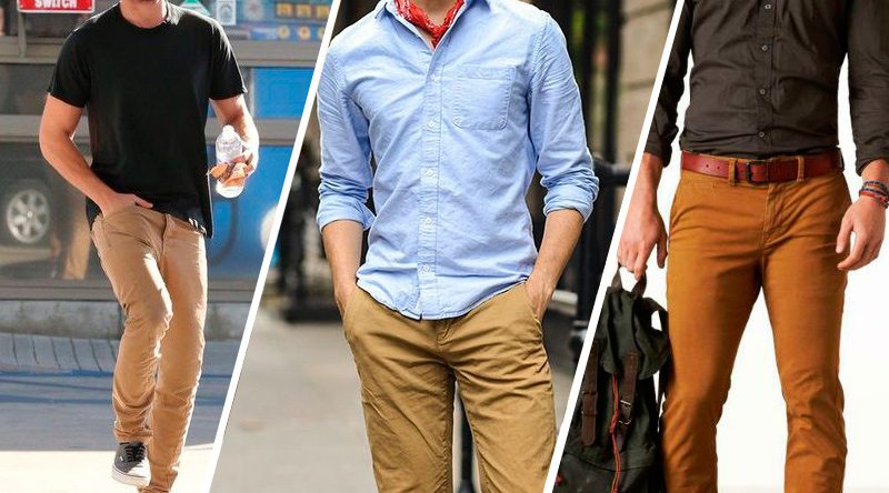 calça marrom masculina