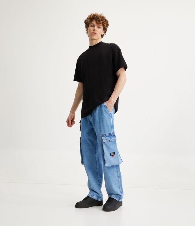 calça wide leg masculina