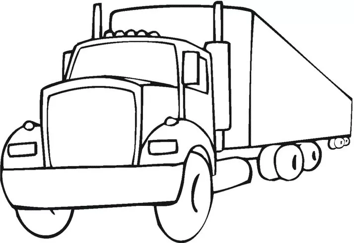 desenho scania v8 para colorir