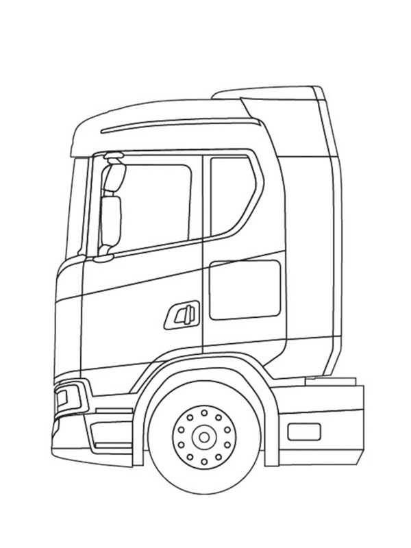 grifo scania para colorir