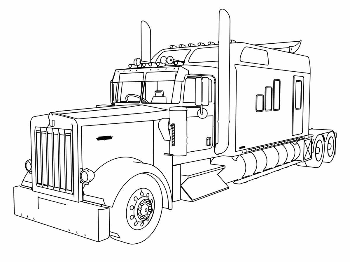 caminhão scania griffin edition para colorir