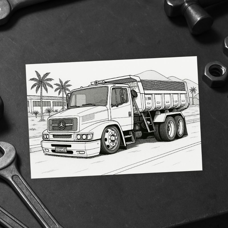 grifo scania para colorir