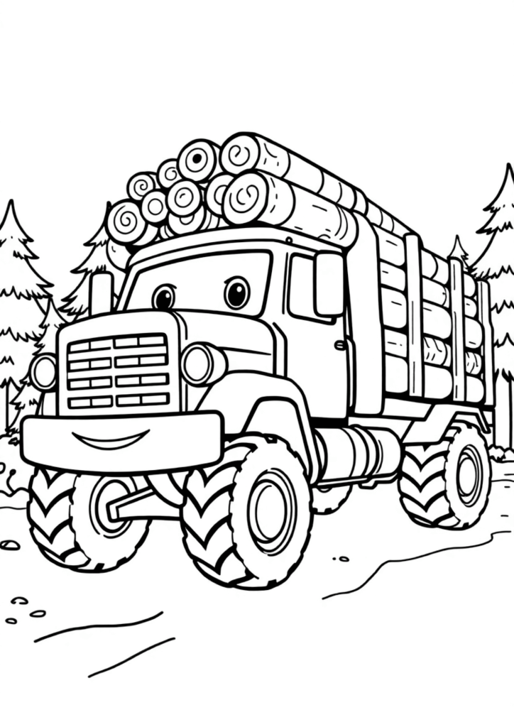 caminhão scania 113 para colorir