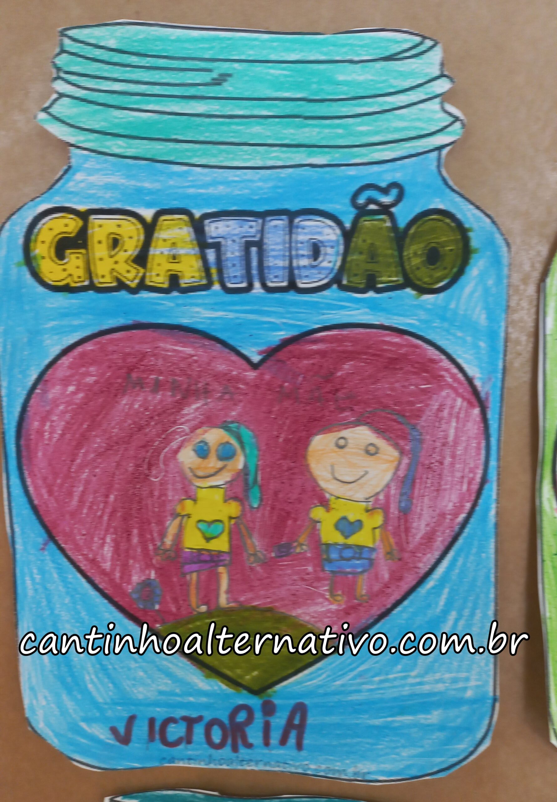 como fazer pote da gratidão para imprimir