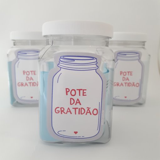 pote da gratidão para crianças para imprimir