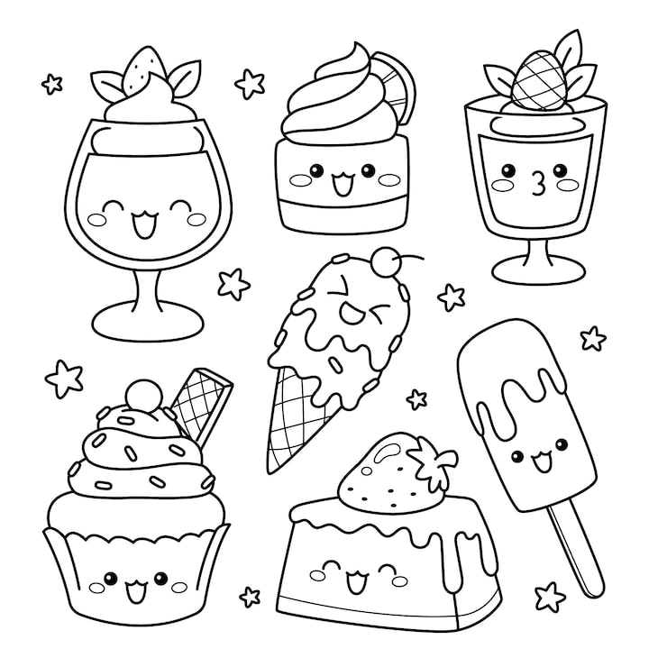 desenhos de comida para imprimir
