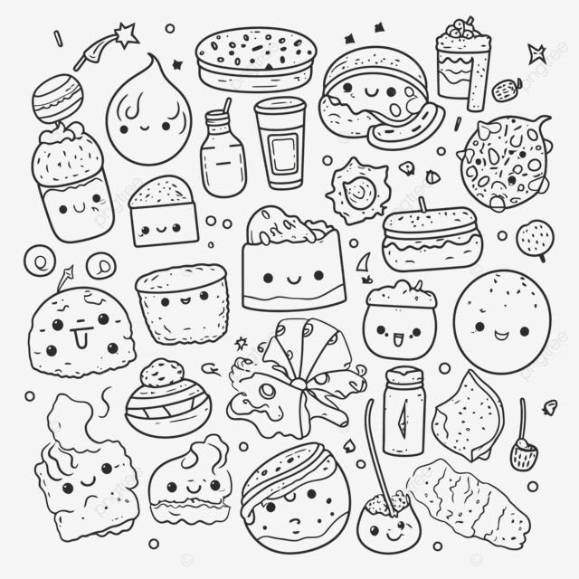 desenhos de doces para crianças