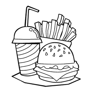 colorir lanches