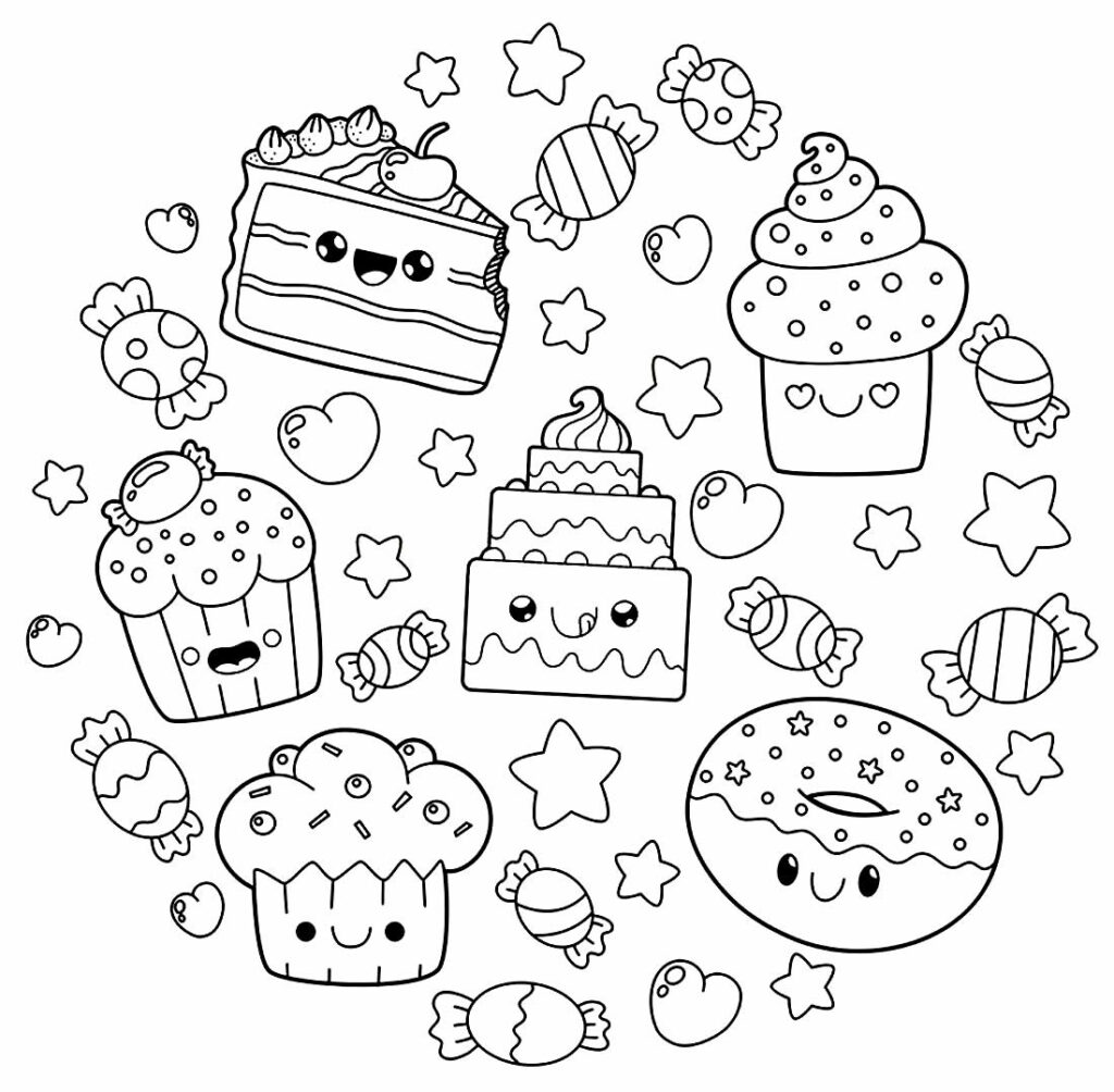 desenhos de comida para educação alimentar