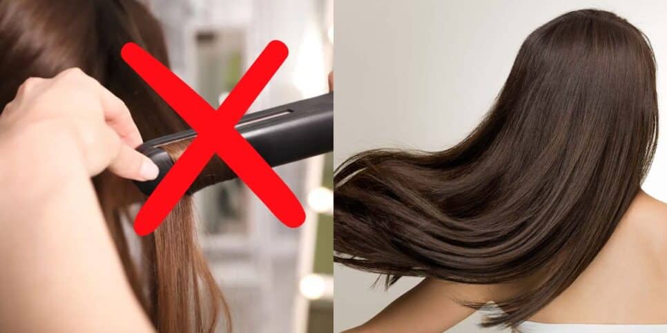 como deixar o cabelo liso naturalmente