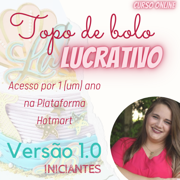 topo de bolo metalizado