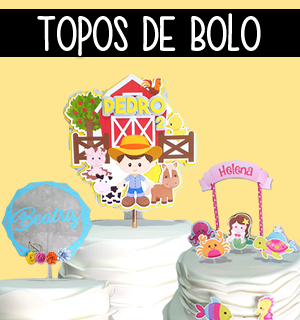 como fazer topo de bolo com nome