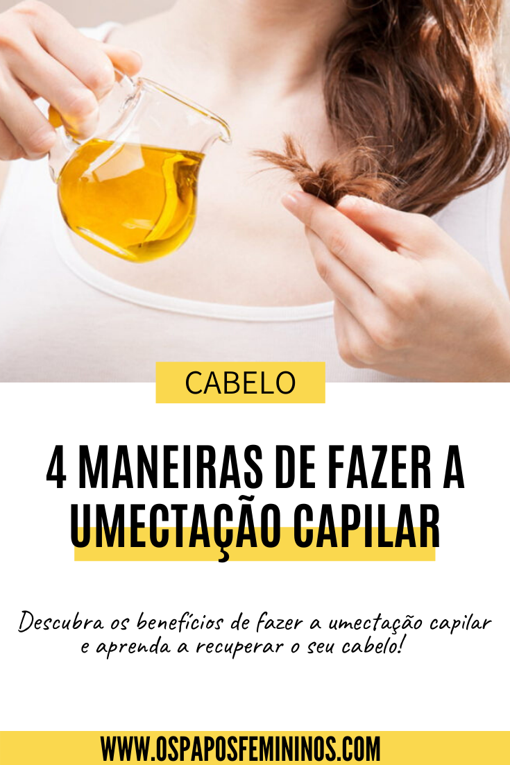 como tirar umectação do cabelo