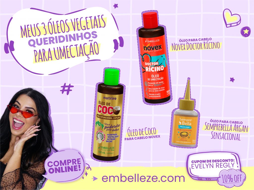 óleo vegetal para umectação