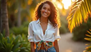 51 Ideias de Como Usar Lenço na Cintura e Transformar Seu Look