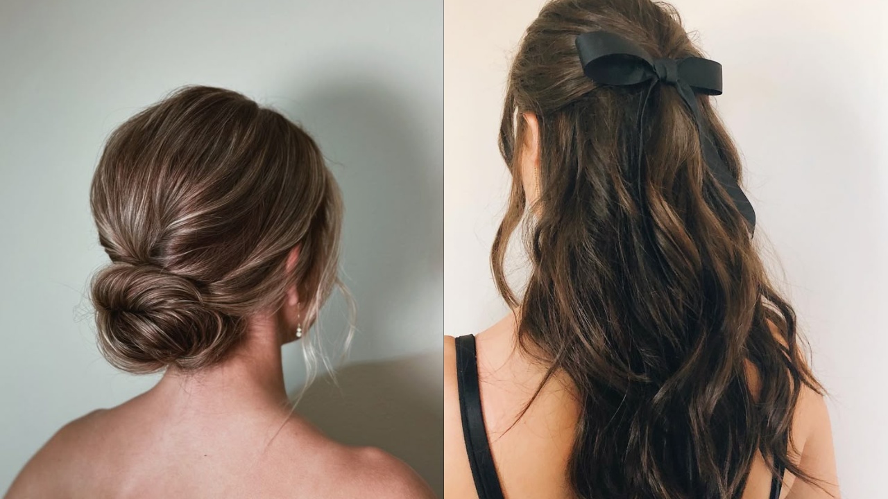 penteado coque baixo elegante