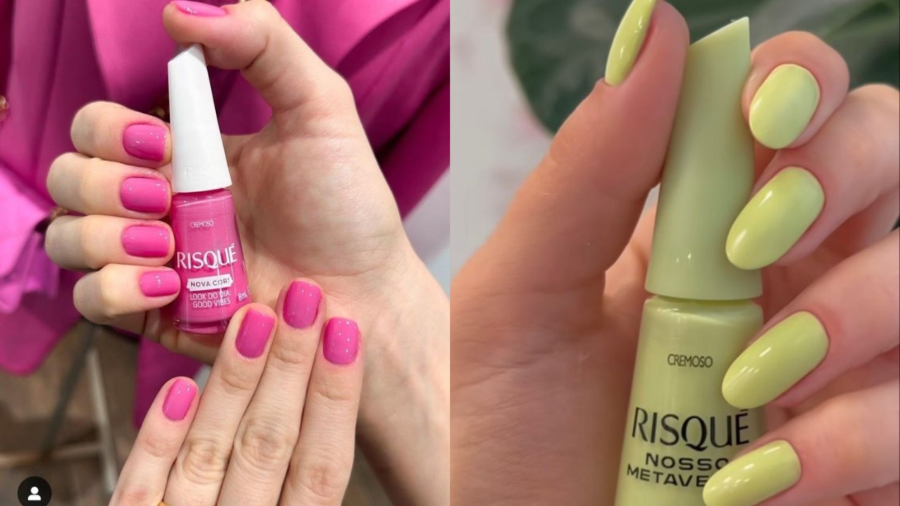 cores de esmalte minimalistas