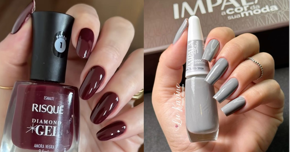 esmalte vinho unhas
