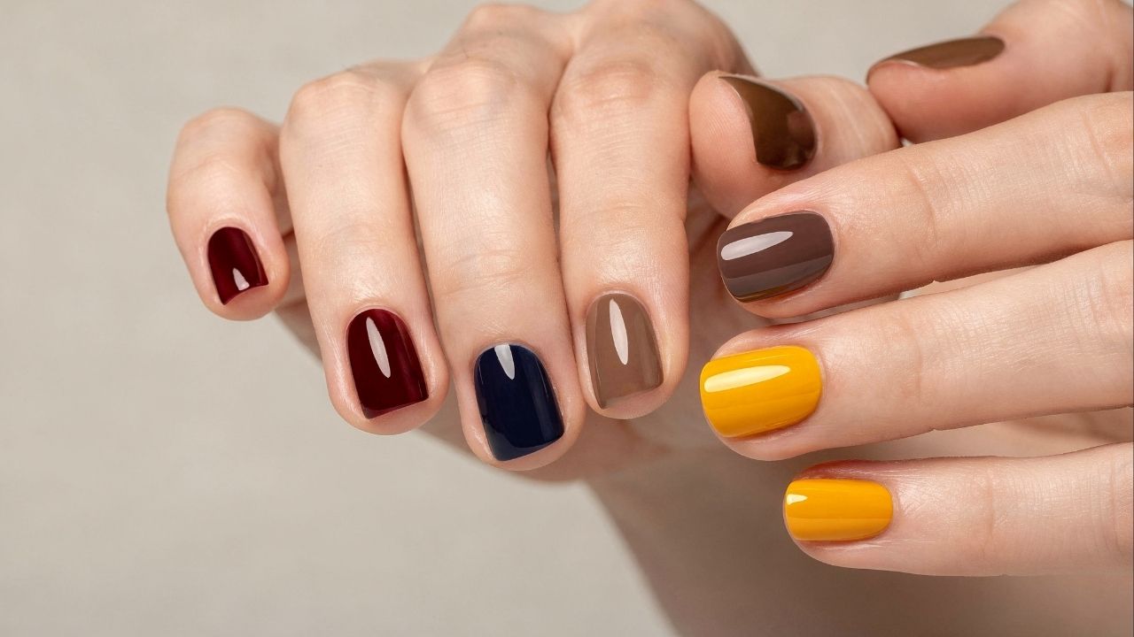cores de esmalte vinho