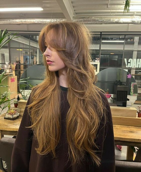 corte em camadas cabelo longo