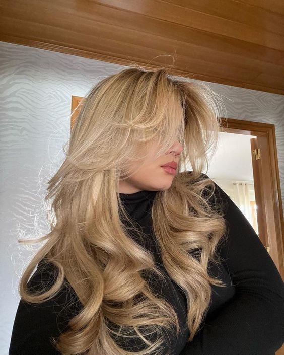 camadas cabelo longo butterfly