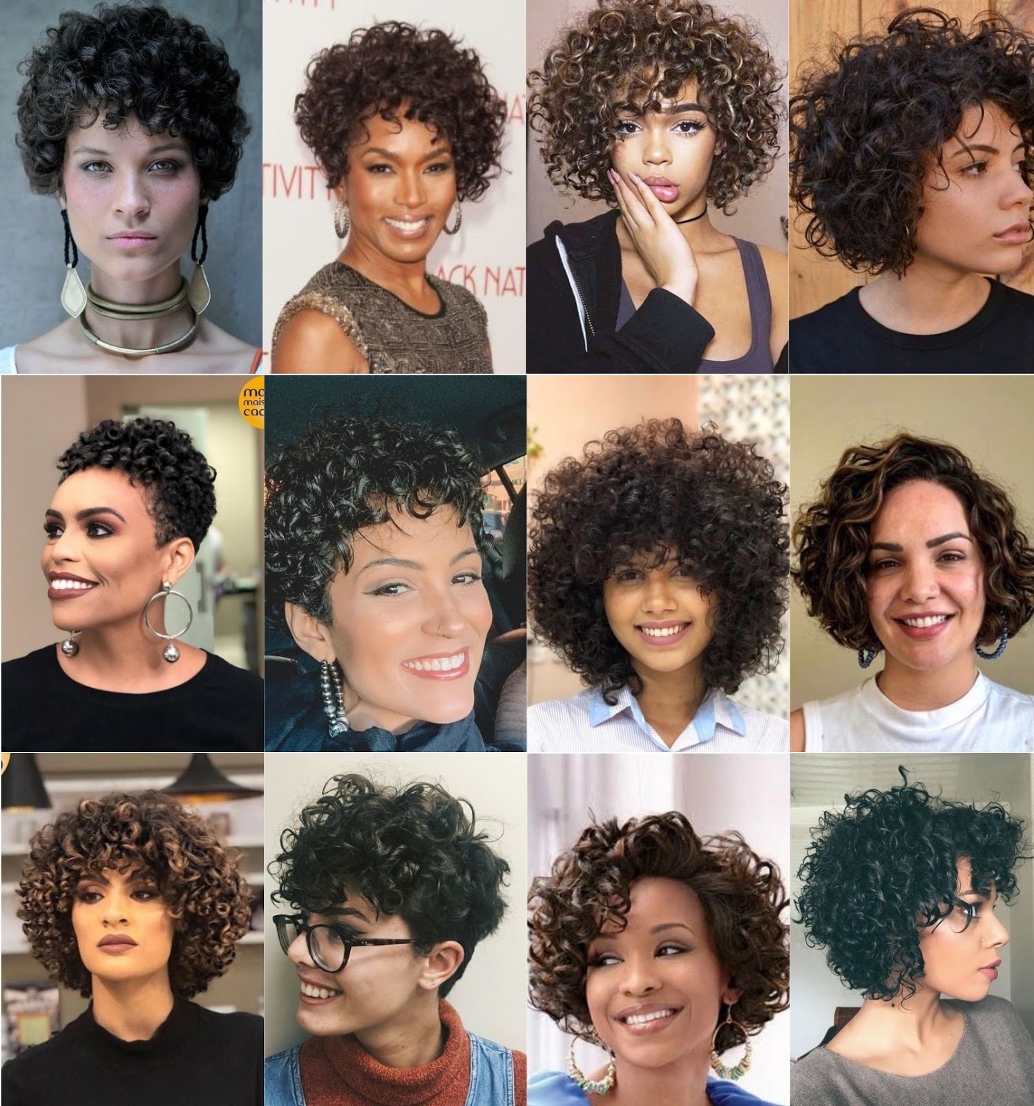 corte cacheado volumoso