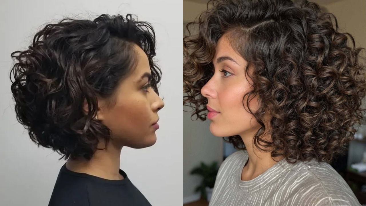 corte em camadas para cachos curtos