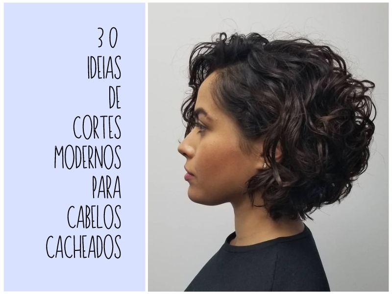 corte cacheado em V